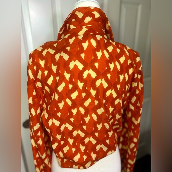 Zara Linen Blend Printed Top in Terracotta 
NWT - Picture 12 of 14